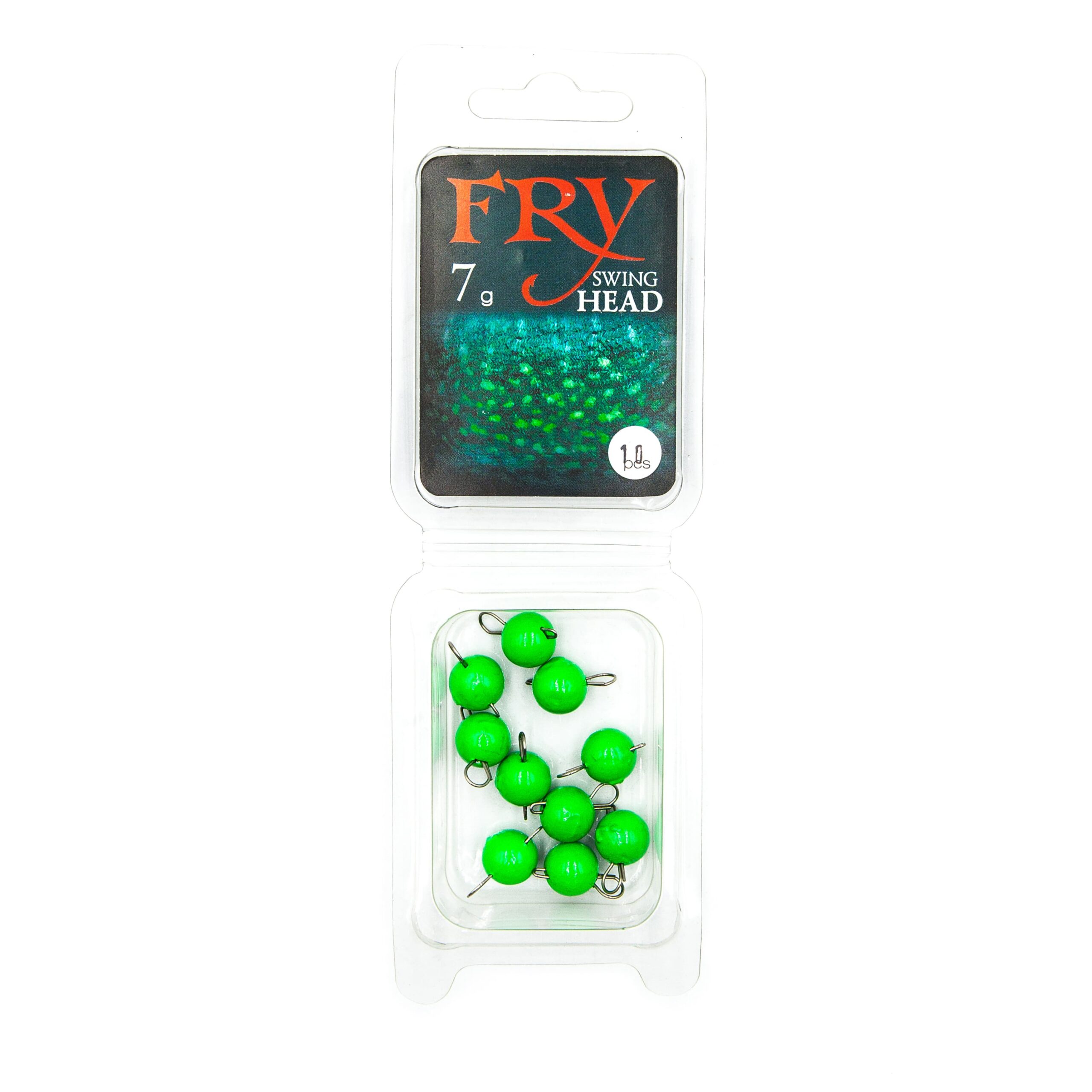 Set de plumbi vopsiți cu urechi detașabili Green apple (blister) - imagine 2