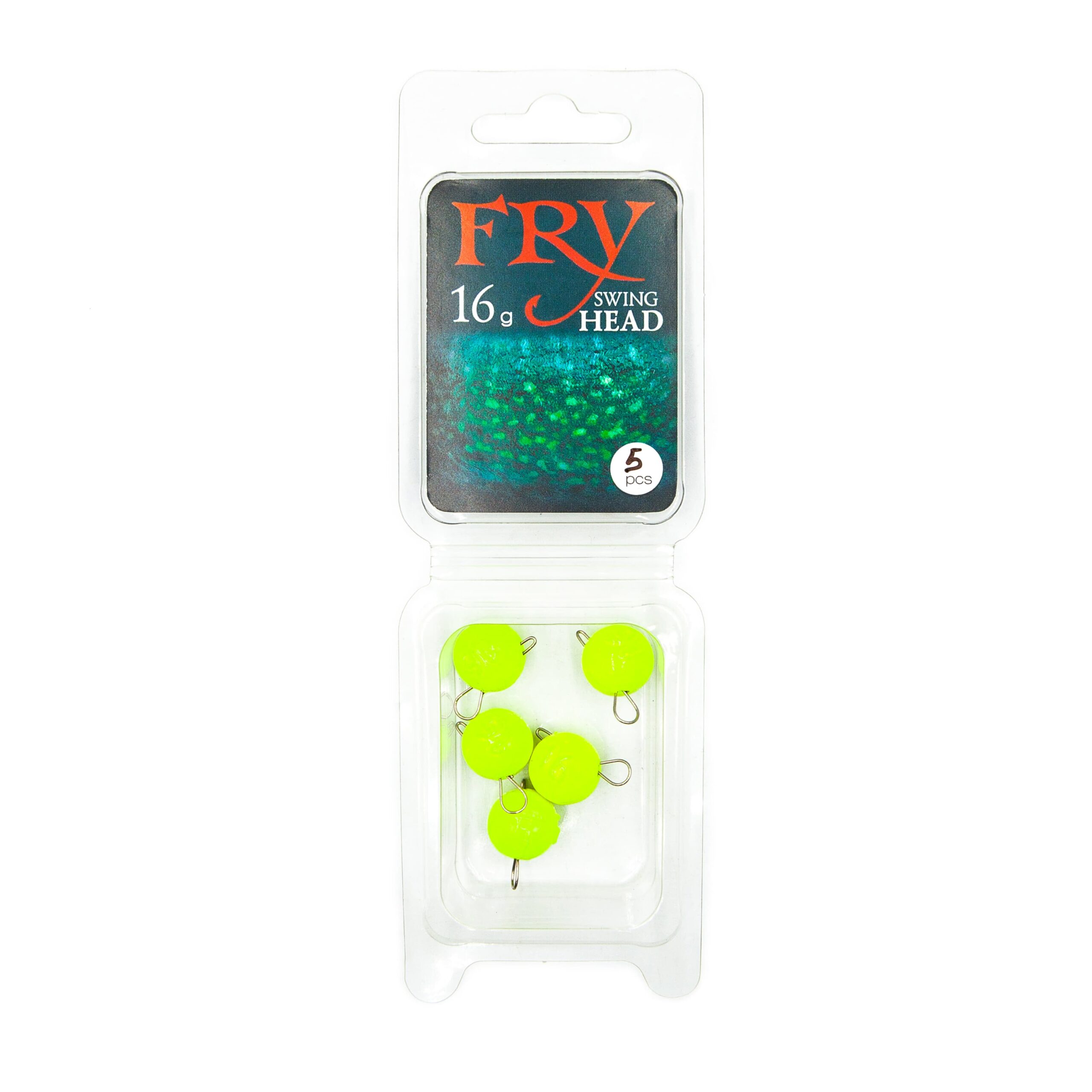 Set de plumbi vopsiți cu urechi detașabili Lime (blister) - imagine 2